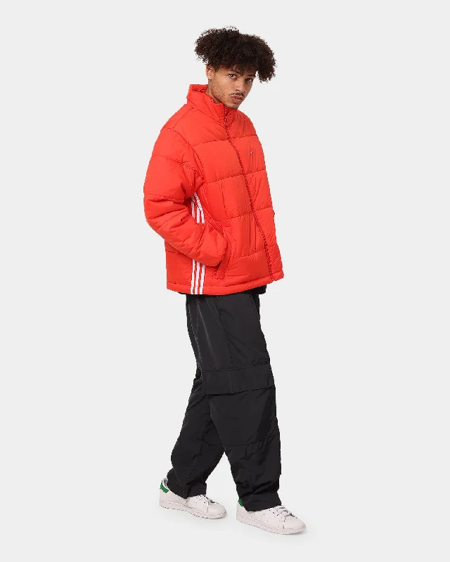 Adidas Padded Stand-Up Collar Puffer Jacket Red