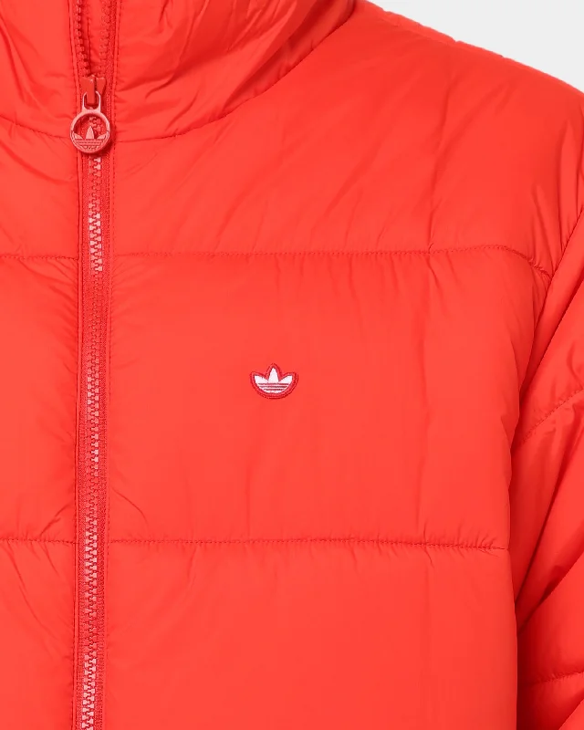 Adidas Padded Stand-Up Collar Puffer Jacket Red