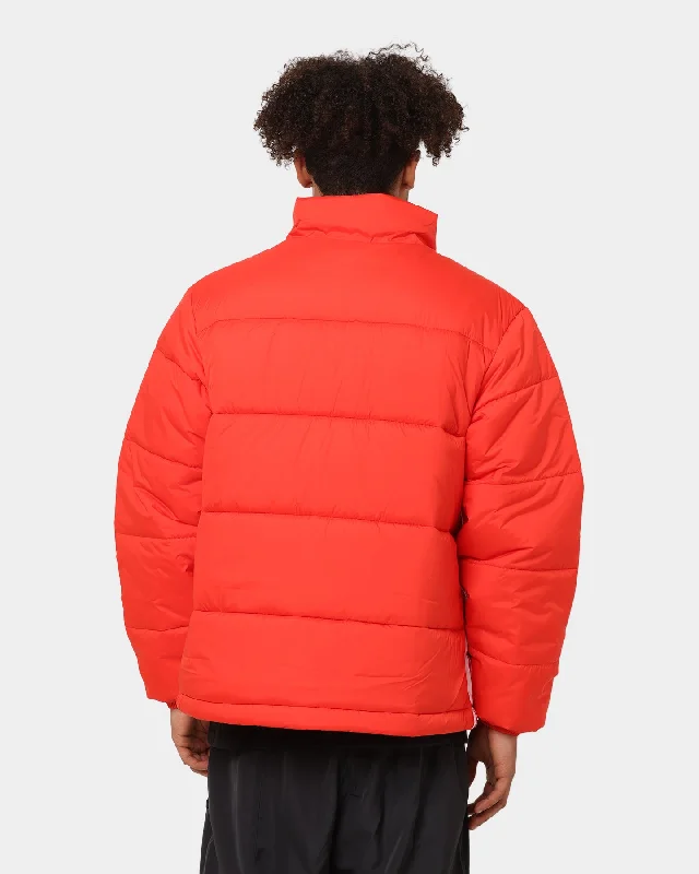 Adidas Padded Stand-Up Collar Puffer Jacket Red