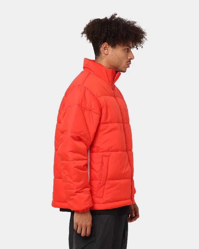 Adidas Padded Stand-Up Collar Puffer Jacket Red