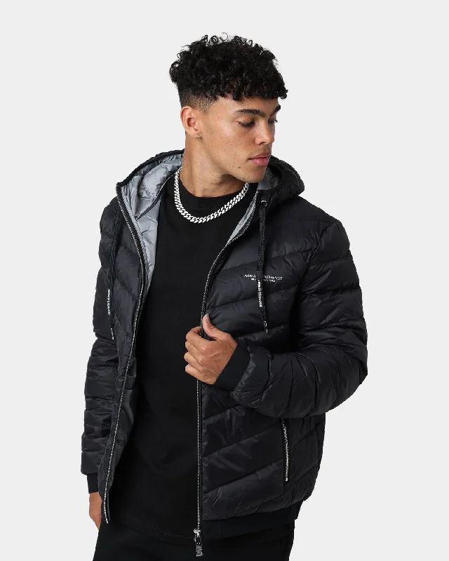 Armani Exchange Giacca Piumino Puffer Jacket Black/Melange Grey