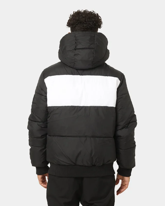 Calvin Klein Colourblock Spliced Puffer Black