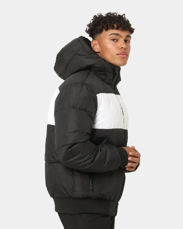 Calvin Klein Colourblock Spliced Puffer Black