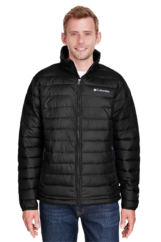 Columbia Mens Powder Lite Water Resistant Full Zip Jacket - Black