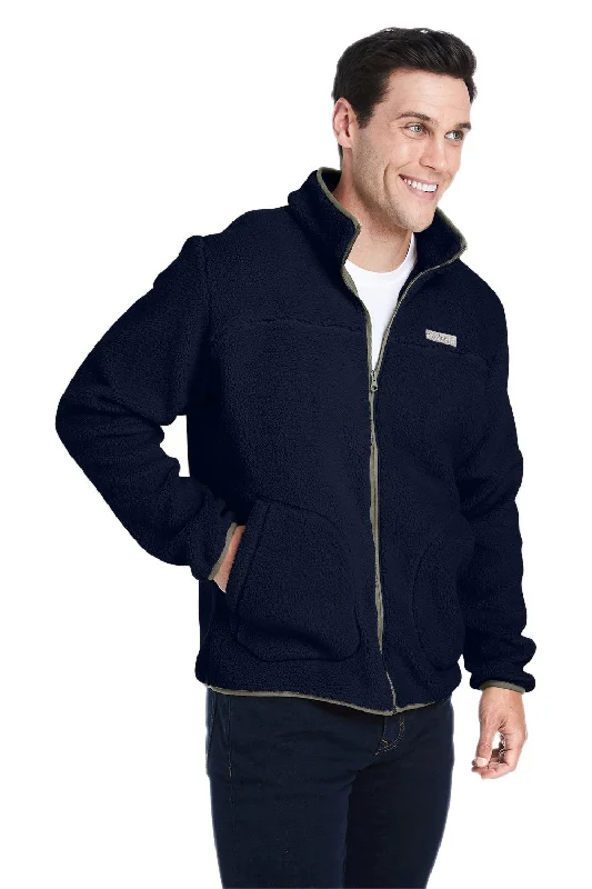 Columbia Mens Rugged Ridge II Sherpa Fleece Full Zip Jacket - Collegiate Navy Blue