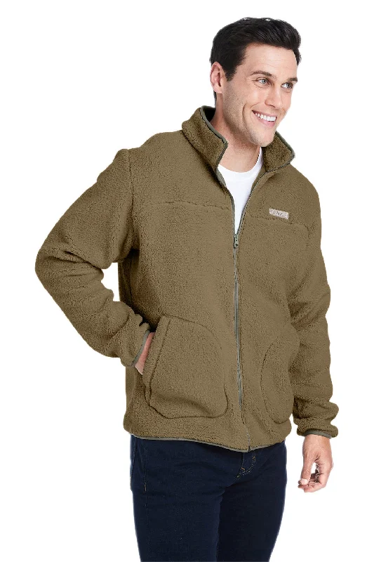 Columbia Mens Rugged Ridge II Sherpa Fleece Full Zip Jacket - Stone Green Shark