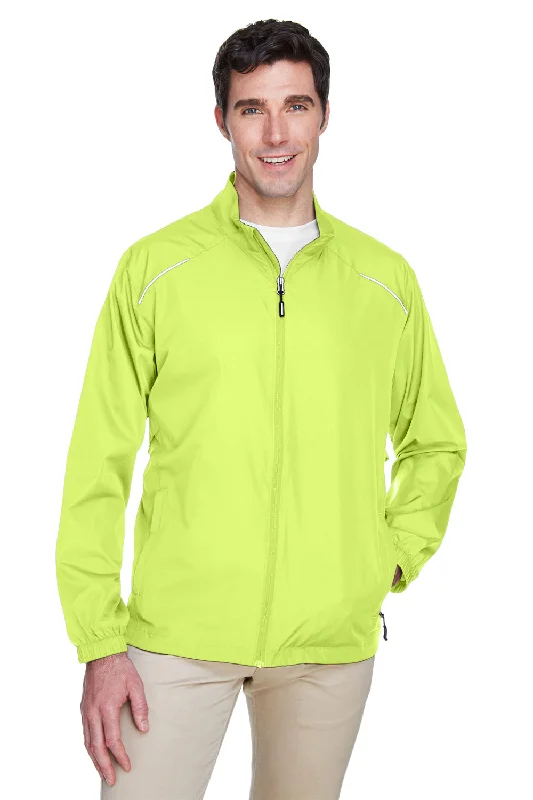 Core 365 Mens Motivate Water Resistant Full Zip Jacket - Safety Yellow