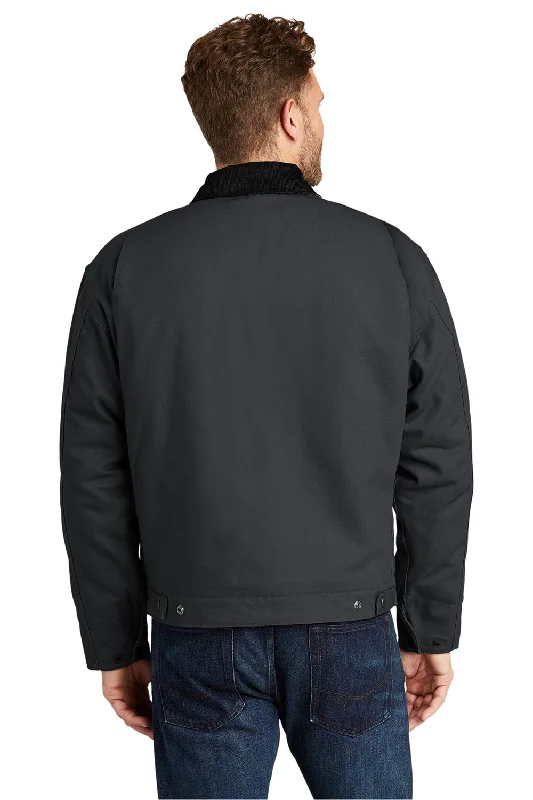 CornerStone Mens Duck Cloth Full Zip Jacket - Charcoal Grey