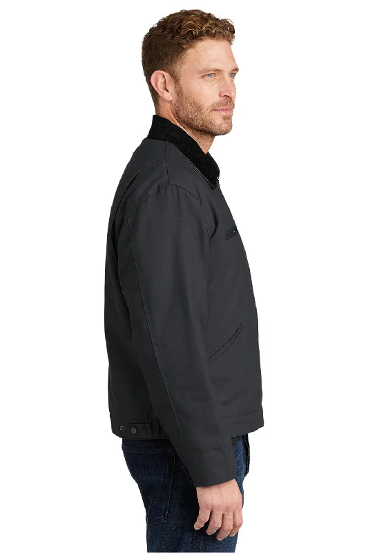 CornerStone Mens Duck Cloth Full Zip Jacket - Charcoal Grey