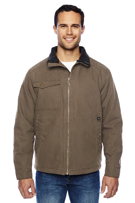 Dri Duck Mens Endeavor Canvas Full Zip Jacket - Field Khaki