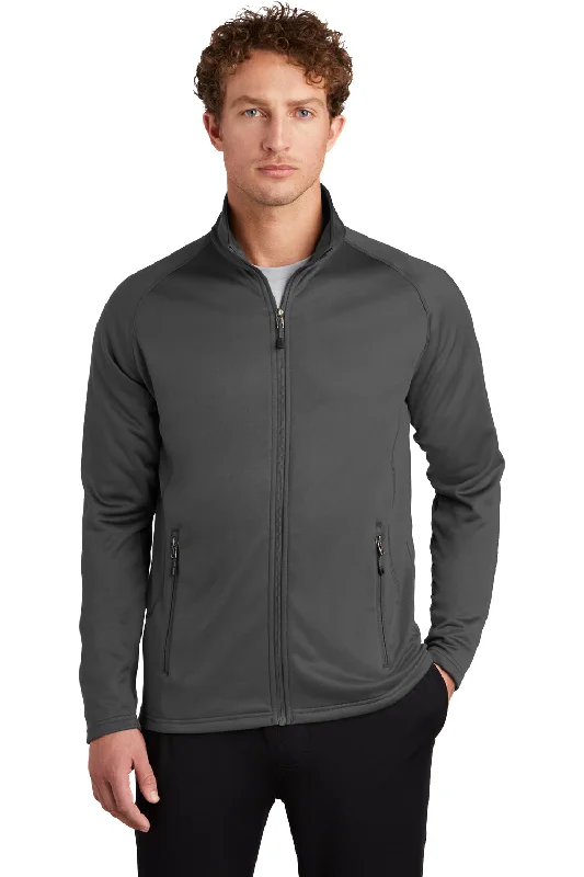 Eddie Bauer Mens Fleece Full Zip Jacket - Iron Gate Grey