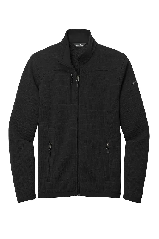 Eddie Bauer Mens Pill Resistant Fleece Full Zip Jacket - Black