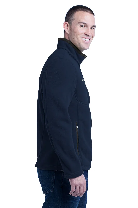 Eddie Bauer Mens Full Zip Fleece Jacket - River Navy Blue