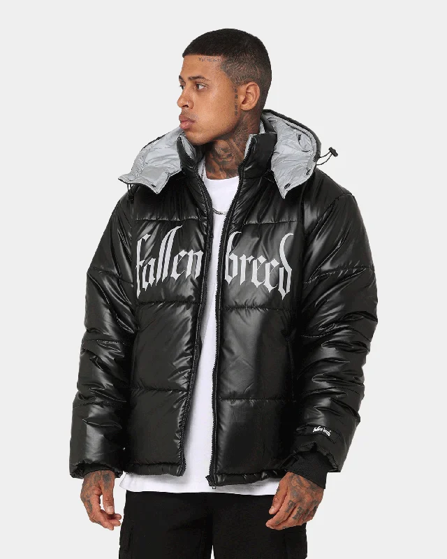 Fallen Breed Logo Puffer Jacket Black