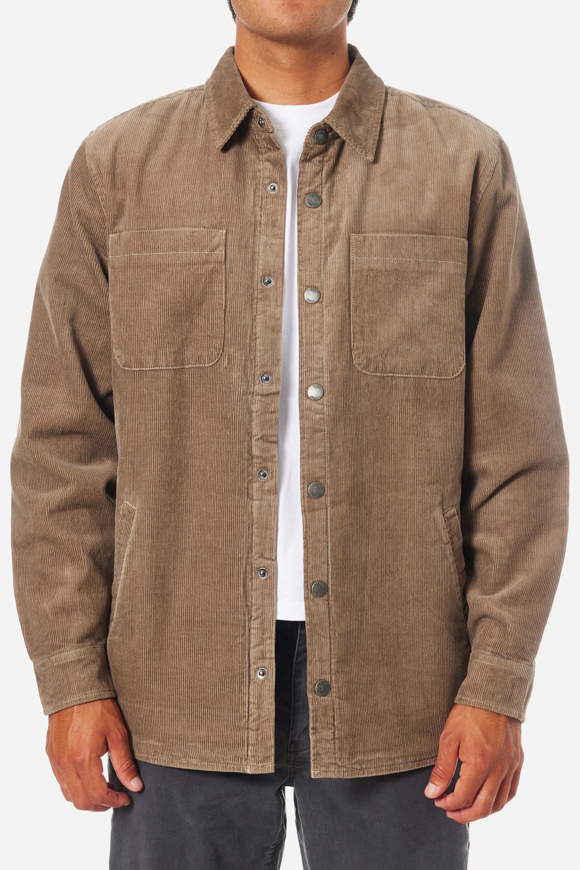 HAROLD CORDUROY JACKET - Grey Rock