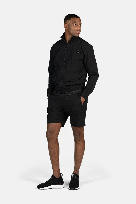 Hexline Slim Fit Track Jacket Jet Black