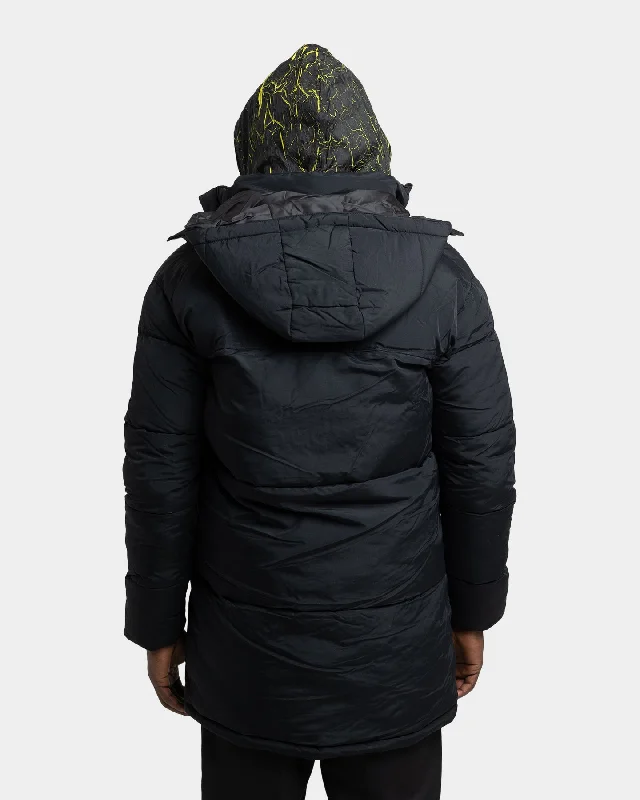 Karl Kani Men's OG Long Hooded Puffer Jacket Black