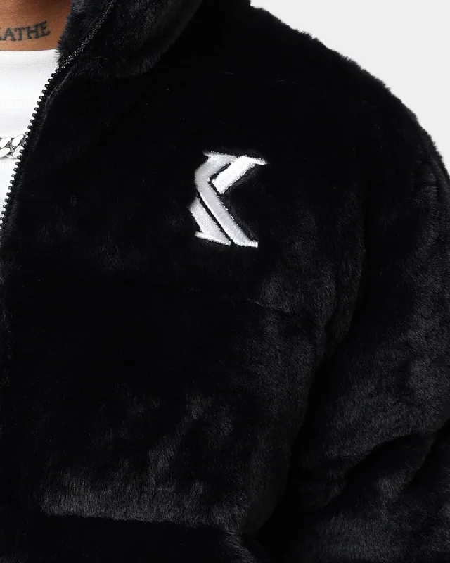 Karl Kani OG Faux Fur Puffer Jacket Black