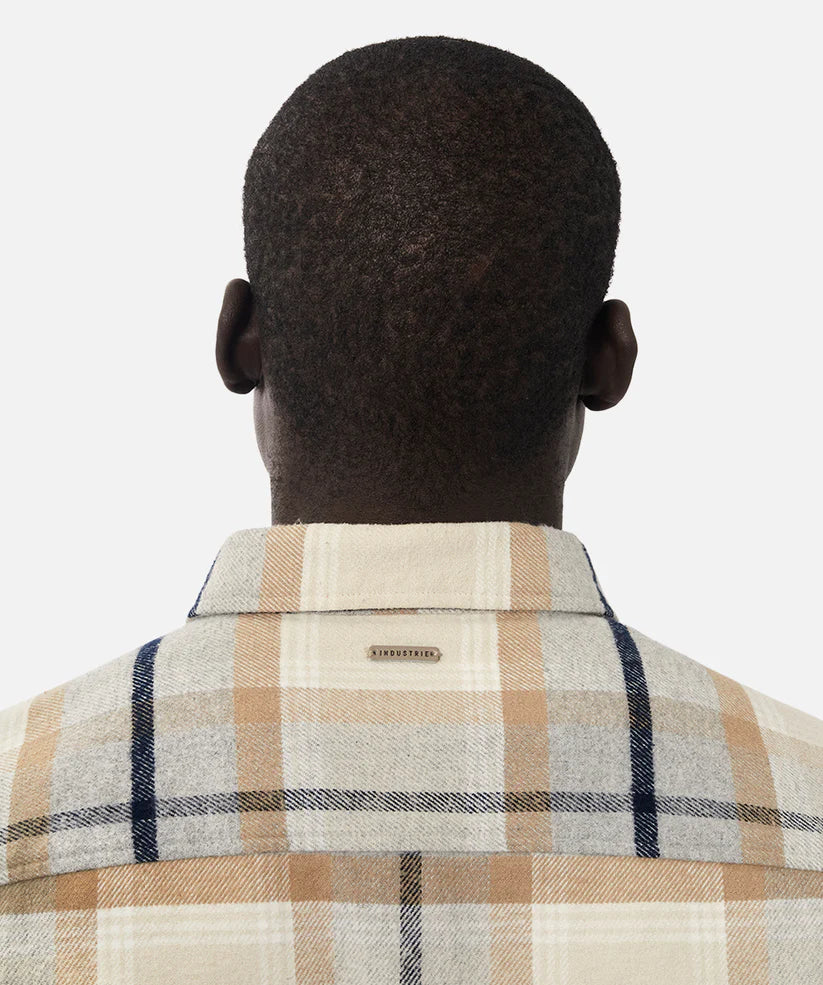 The Somerville Long Sleeve Shirt Jacket - Camel Grey