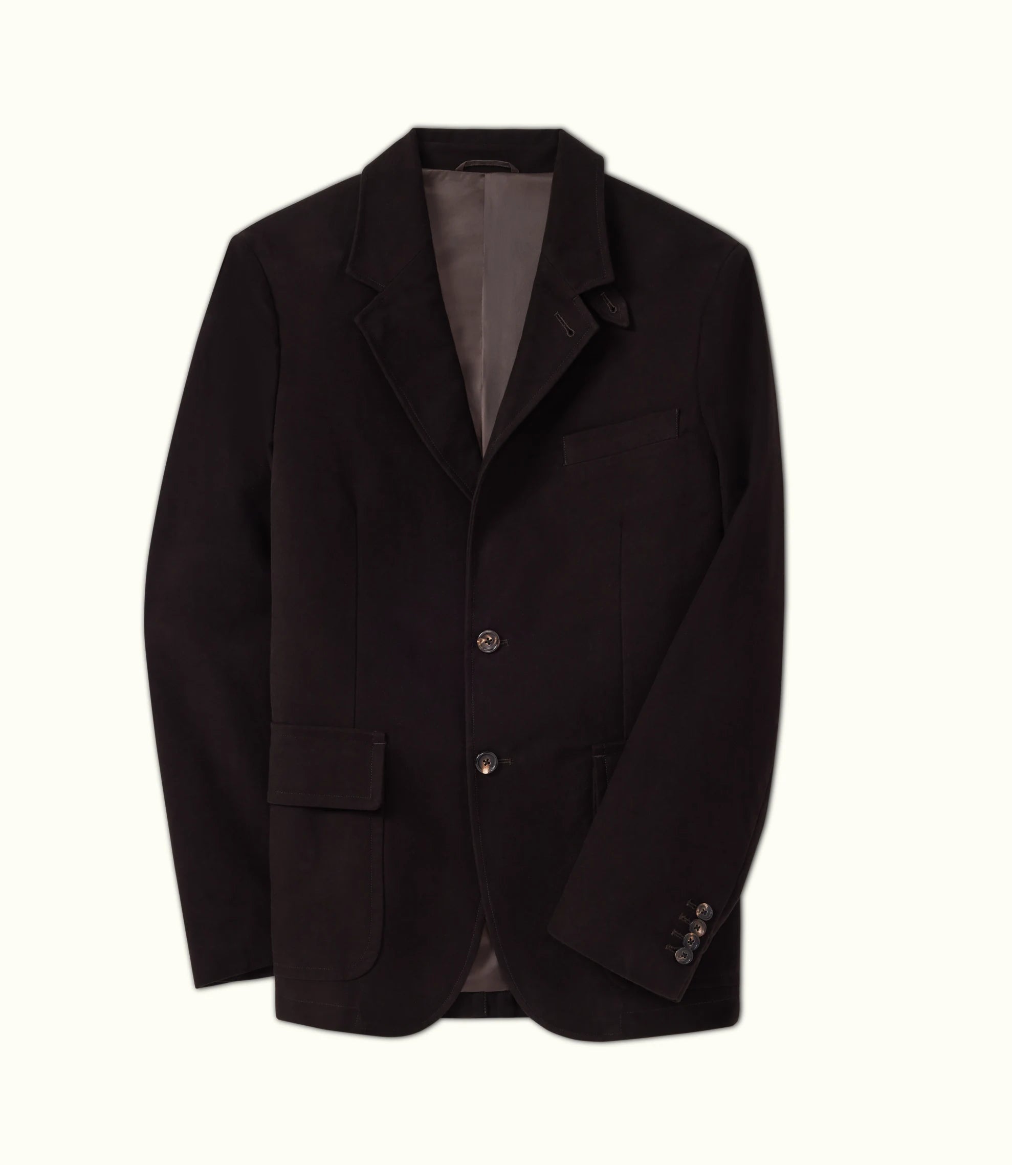 Moleskin Field Blazer - Chocolate