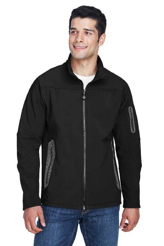 North End Mens Technical Water Resistant Full Zip Jacket - Black