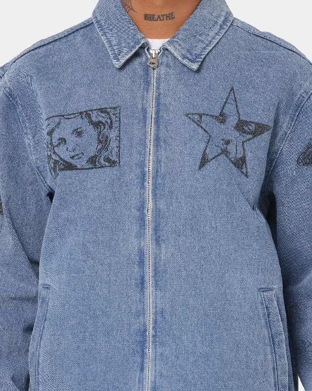 Obey Obey Dreams Denim Jacket Light Indigo