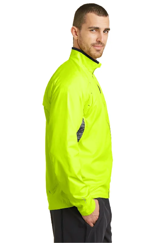 Ogio Mens Endurance Trainer Wind & Water Resistant Full Zip Jacket - Pace Yellow - Closeout