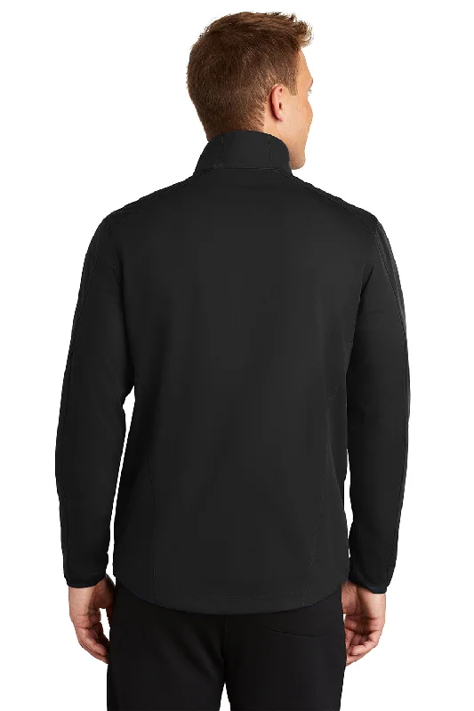 Port Authority Mens Active Wind & Water Resistant Full Zip Jacket - Deep Black