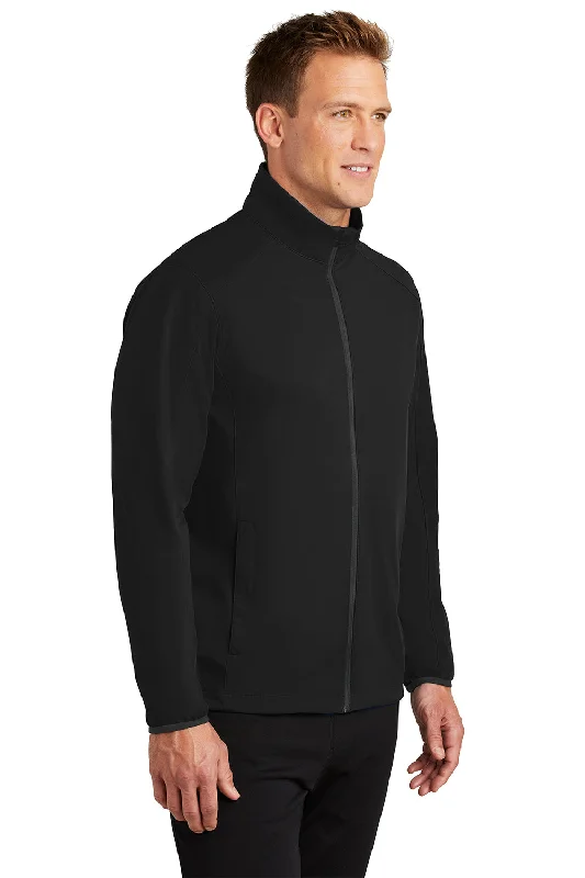 Port Authority Mens Active Wind & Water Resistant Full Zip Jacket - Deep Black