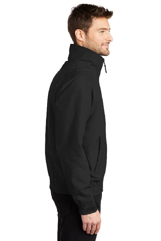 Port Authority Mens Charger Wind & Water Resistant Full Zip Jacket - True Black