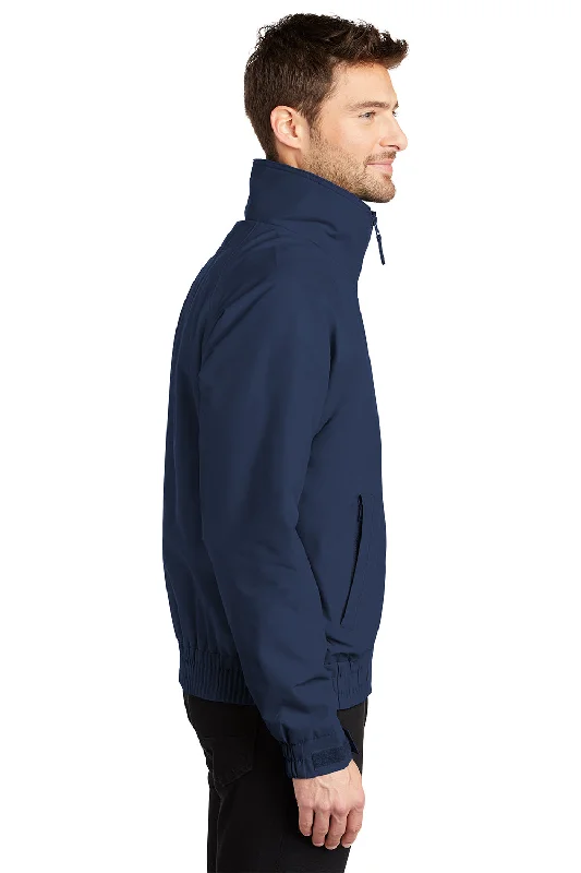 Port Authority Mens Charger Wind & Water Resistant Full Zip Jacket - True Navy Blue