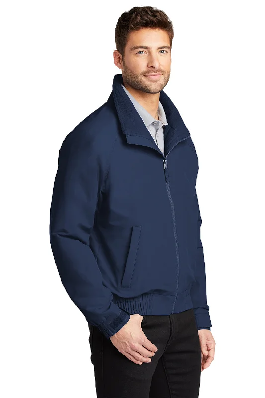 Port Authority Mens Charger Wind & Water Resistant Full Zip Jacket - True Navy Blue