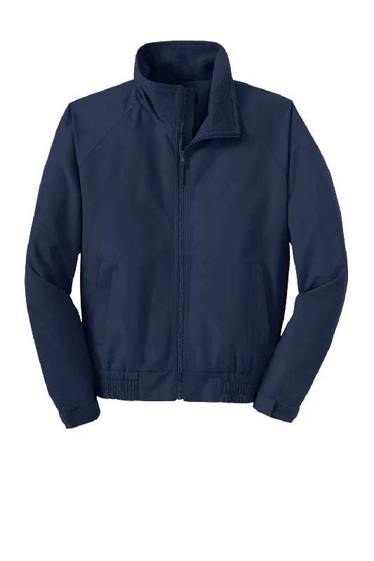 Port Authority Mens Charger Wind & Water Resistant Full Zip Jacket - True Navy Blue