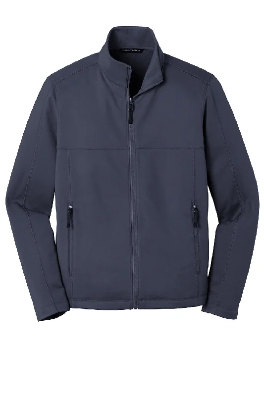 Port Authority Mens Collective Full Zip Smooth Fleece Jacket - River Navy Blue