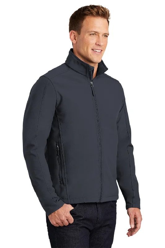 Port Authority Mens Core Wind & Water Resistant Full Zip Jacket - Battleship Grey