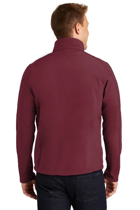 Port Authority Mens Core Wind & Water Resistant Full Zip Jacket - Maroon