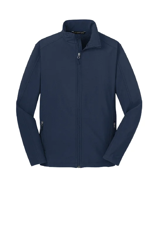 Port Authority Mens Core Wind & Water Resistant Full Zip Jacket - Dress Navy Blue