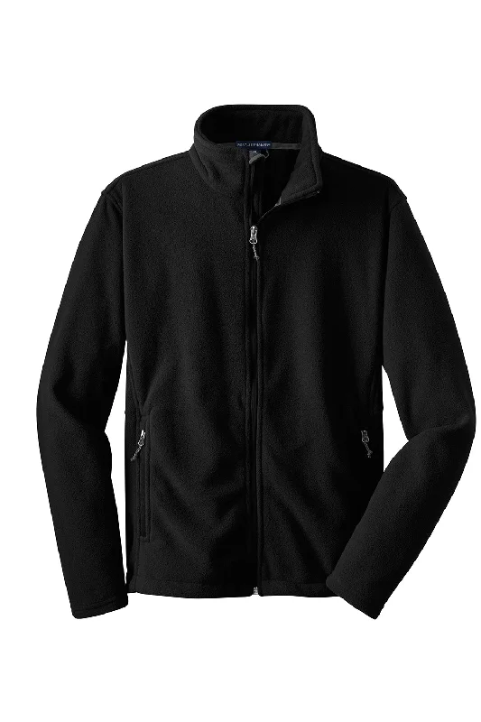 Port Authority Mens Full Zip Fleece Jacket - Black