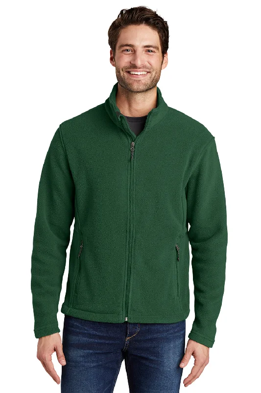 Port Authority Mens Full Zip Fleece Jacket - Forest Green