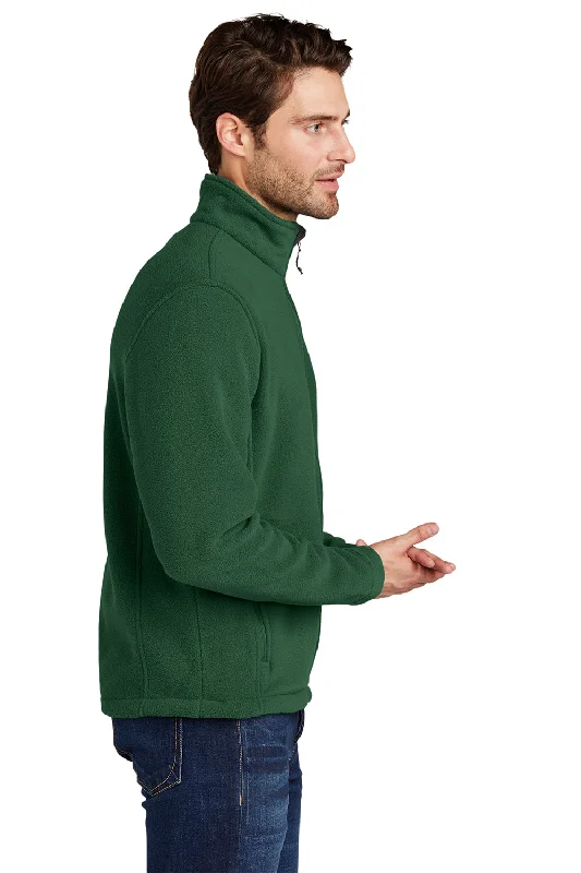 Port Authority Mens Full Zip Fleece Jacket - Forest Green