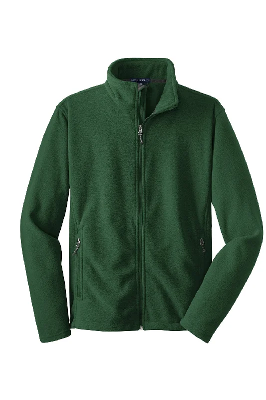 Port Authority Mens Full Zip Fleece Jacket - Forest Green