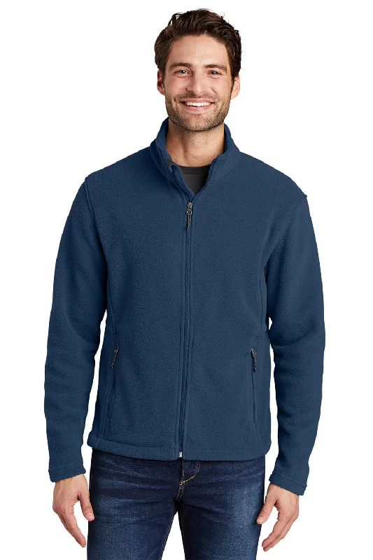 Port Authority Mens Full Zip Fleece Jacket - Insignia Blue