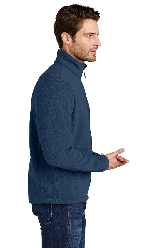 Port Authority Mens Full Zip Fleece Jacket - Insignia Blue