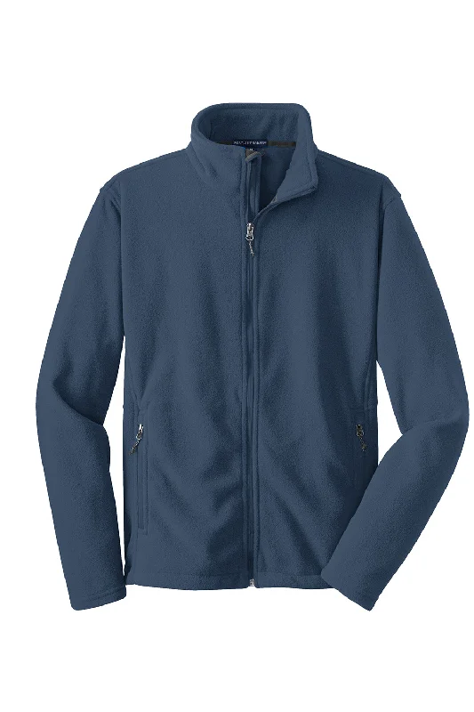 Port Authority Mens Full Zip Fleece Jacket - Insignia Blue