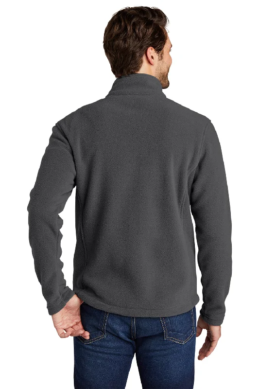 Port Authority Mens Full Zip Fleece Jacket - Iron Grey