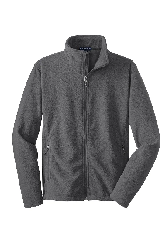 Port Authority Mens Full Zip Fleece Jacket - Iron Grey