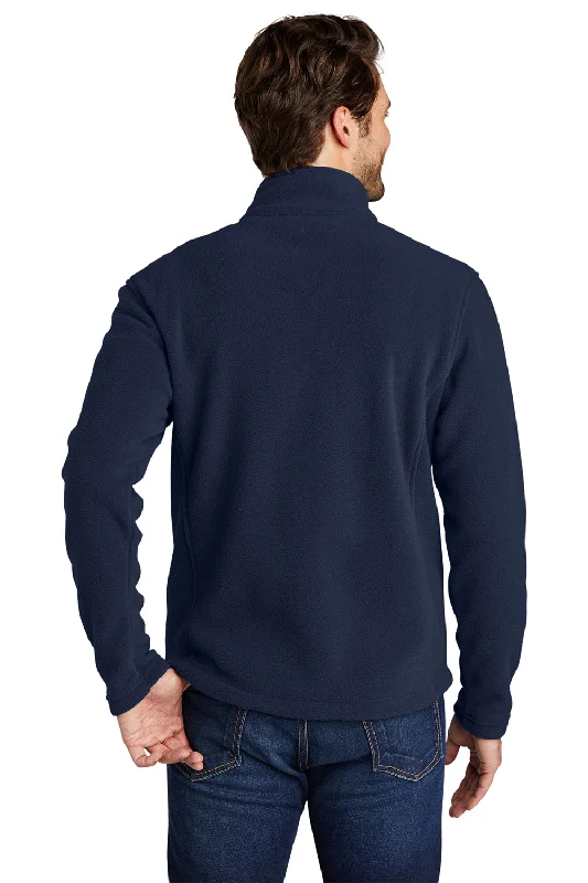 Port Authority Mens Full Zip Fleece Jacket - True Navy Blue