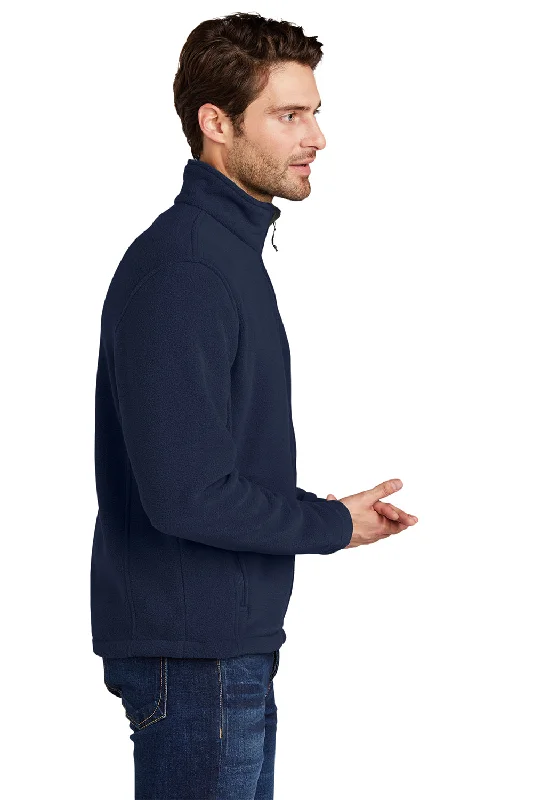 Port Authority Mens Full Zip Fleece Jacket - True Navy Blue