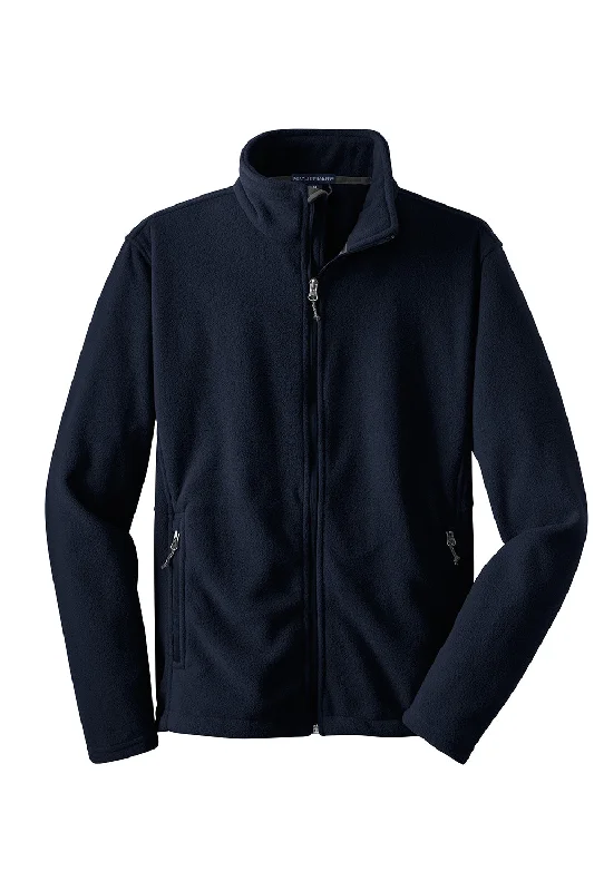 Port Authority Mens Full Zip Fleece Jacket - True Navy Blue