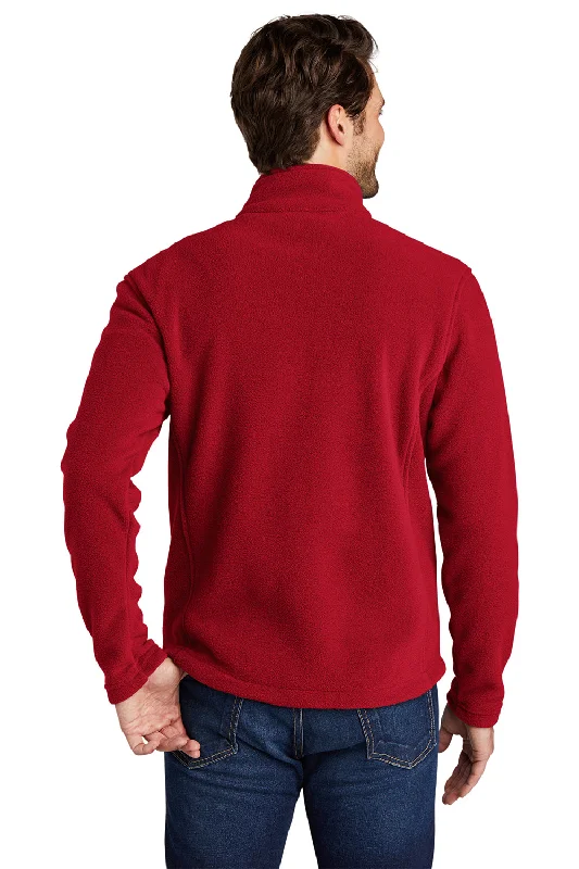 Port Authority Mens Full Zip Fleece Jacket - True Red